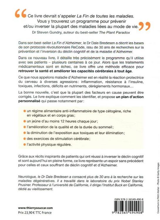 Produktbild: La fin d'Alzheimer : le programme