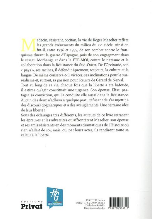 Produktbild: Roger Mazelier. M&eacute;decin r&eacute;sistant