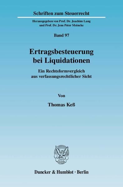 Produktbild: Ertragsbesteuerung bei Liquidationen.