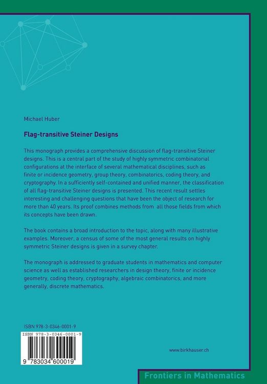 Produktbild: Flag-transitive Steiner Designs