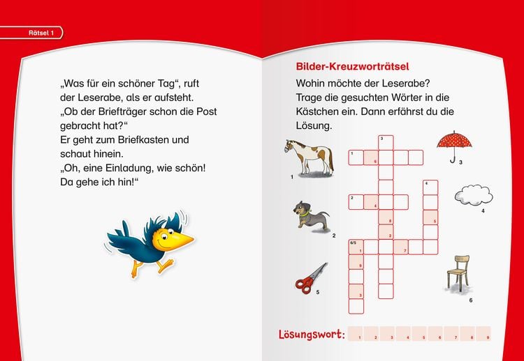 Produktbild: Leserabe Rätselspaß - Krimirätsel zum Lesenlernen (1. Lesestufe)