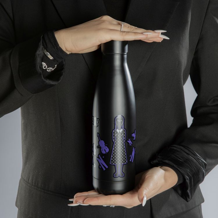 Produktbild: Undercover Isolierflasche Doppelwandige Edelstahl Isolierflasche Wednesday, 500ml, Auslaufsicher