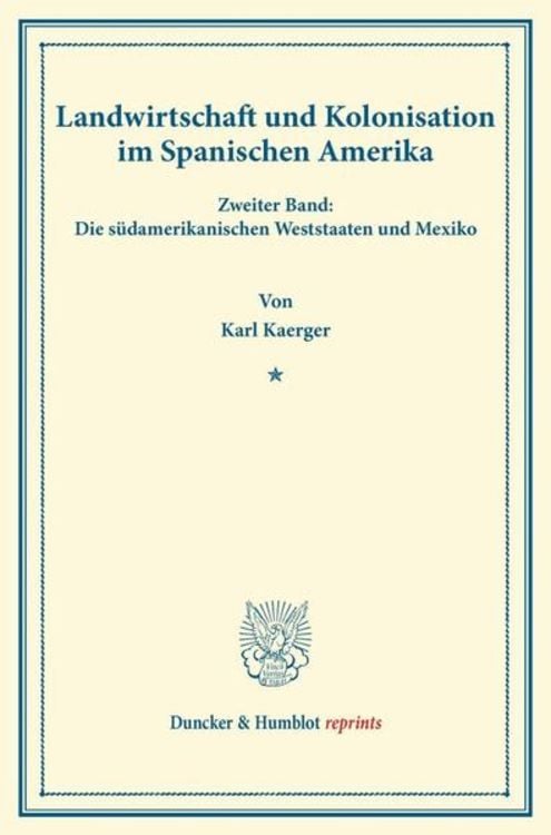 Produktbild: Landwirtschaft und Kolonisation im Spanischen Amerika.