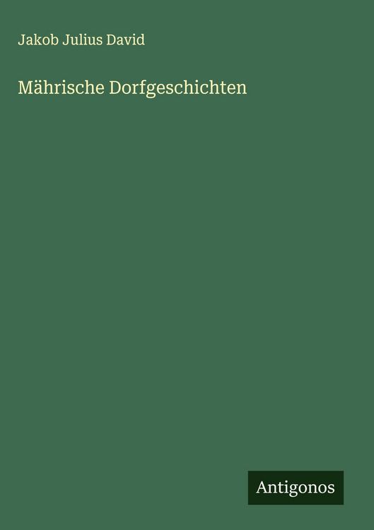 Produktbild: M&auml;hrische Dorfgeschichten