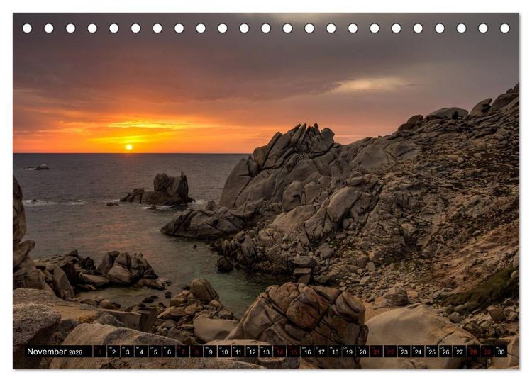 Produktbild: Wildes Sardinien 2026 (Tischkalender 2026 DIN A5 quer), CALVENDO Monatskalender