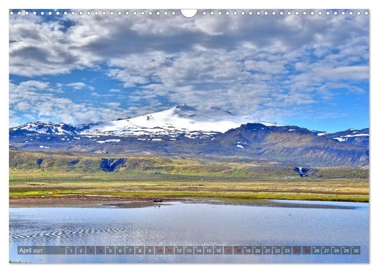 Produktbild: Island - Landschaften, Natur und Licht (Wandkalender 2027 DIN A3 quer), CALVENDO Monatskalender