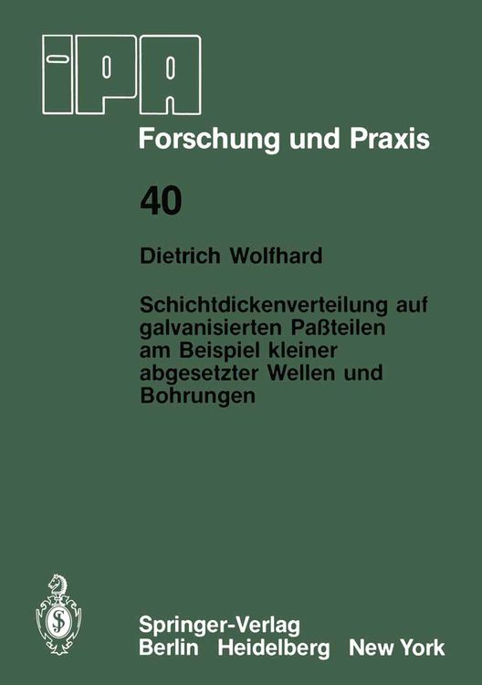 Produktbild: Schichtdickenverteilung auf galvanisierten Pa&szlig;teilen am Beispiel kleiner abgesetzter Wellen und Bohrungen