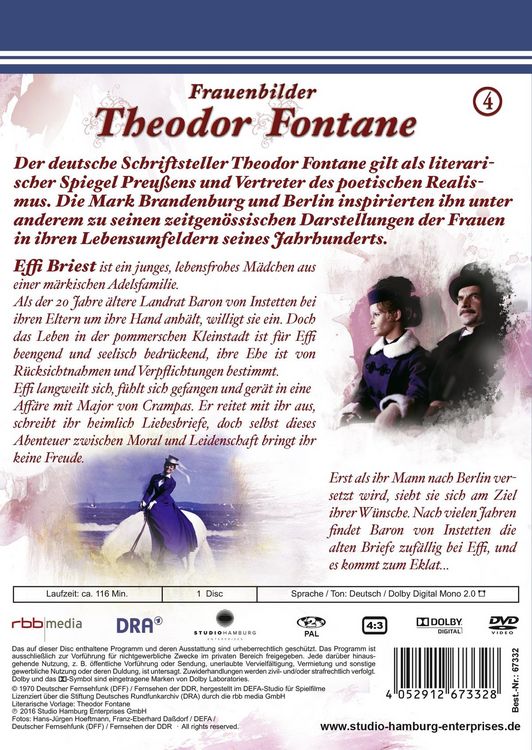 Produktbild: Theodor Fontane: Frauenbilder/Leben - Liebe - Schicksale Vol. 4- Effie Briest