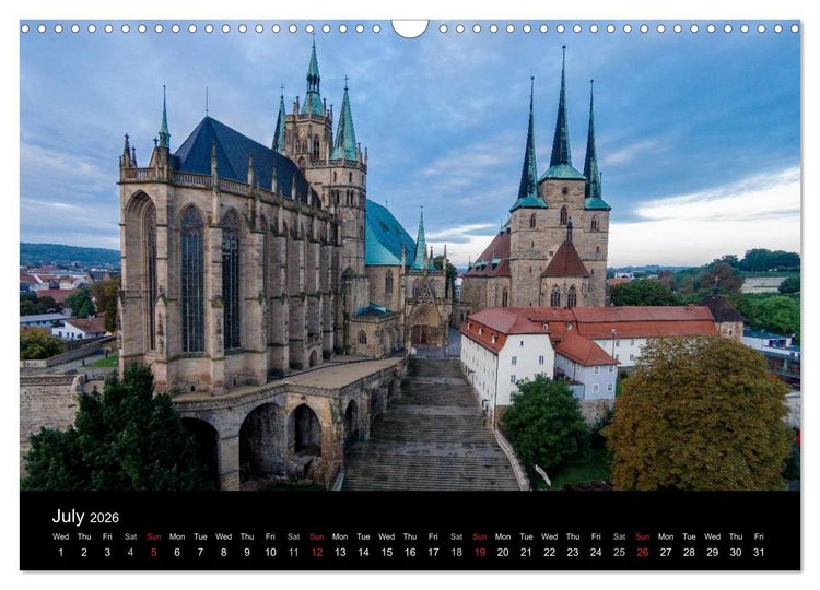 Produktbild: Monuments of Germany 2026 (Wall Calendar 2026 DIN A3 landscape), CALVENDO 12 Month Wall Calendar