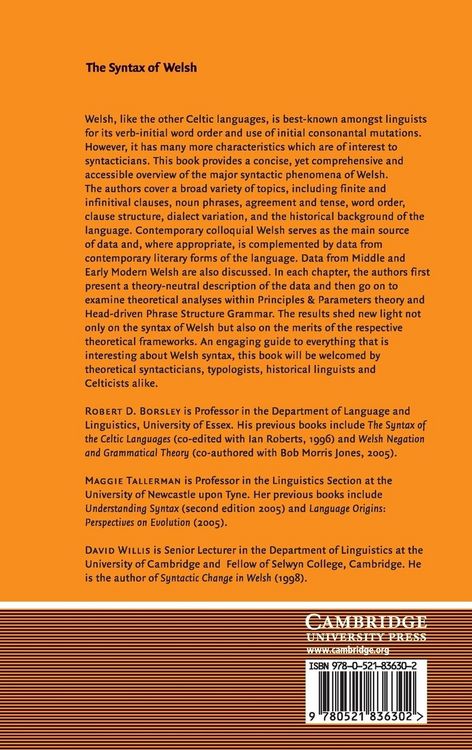 Produktbild: The Syntax of Welsh