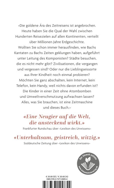 Produktbild: Handbuch f&uuml;r Zeitreisende