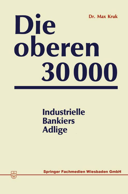 Produktbild: Die oberen 30000