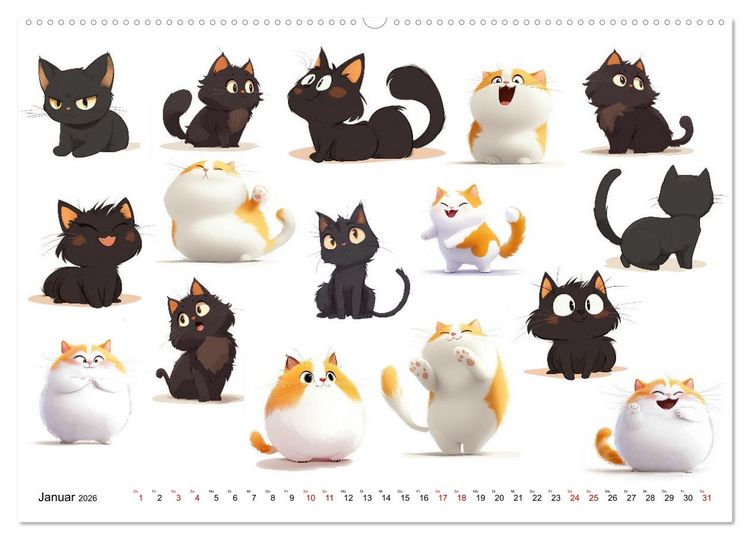 Produktbild: ComicZoo - eine lustige Tiertruppe (Wandkalender 2026 DIN A2 quer), CALVENDO Monatskalender