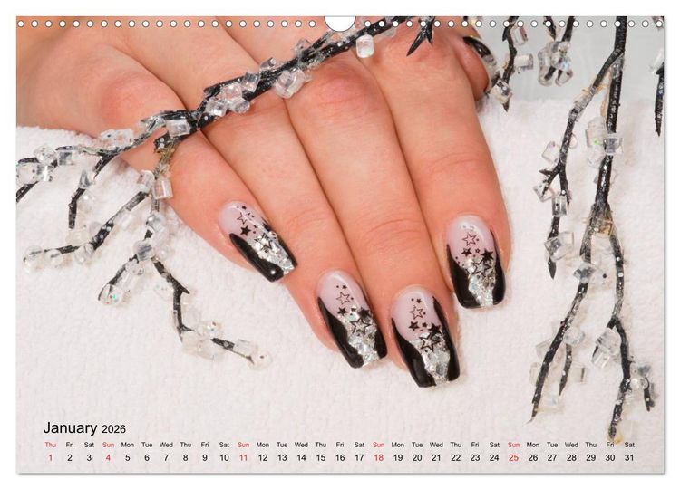Produktbild: Transient Art &ndash; Nail Art Episode 1 (Wall Calendar 2026 DIN A3 landscape), CALVENDO 12 Month Wall Calendar