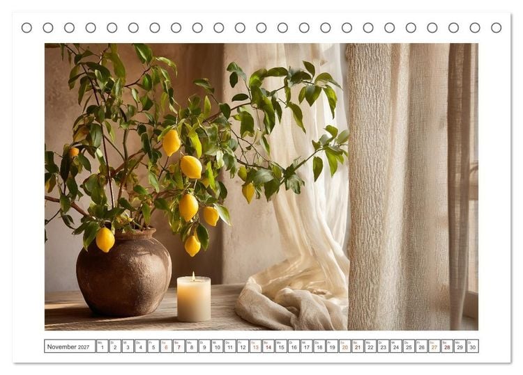 Produktbild: Mediterrane Zitronentr&auml;ume (Tischkalender 2027 DIN A5 quer), CALVENDO Monatskalender