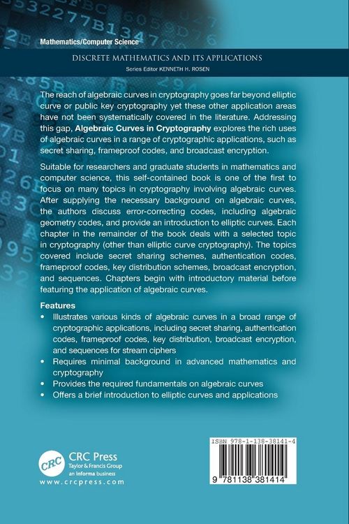 Produktbild: Algebraic Curves in Cryptography