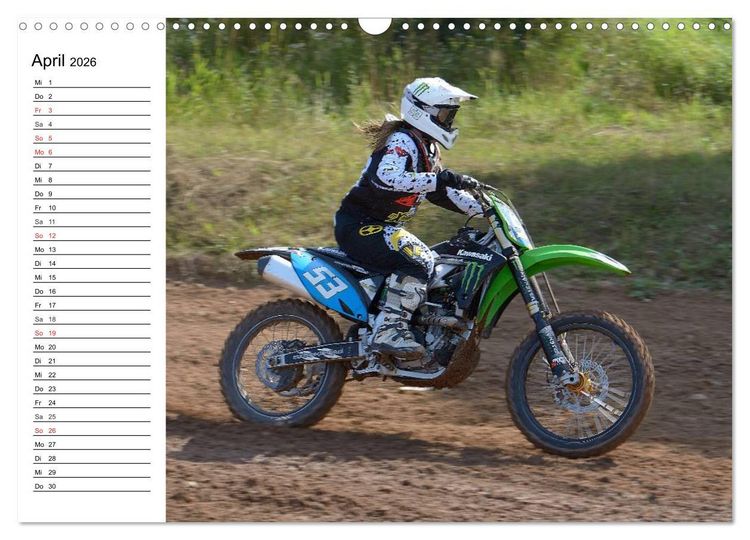 Produktbild: Motocross - Terminplaner (Wandkalender 2026 DIN A3 quer), CALVENDO Monatskalender