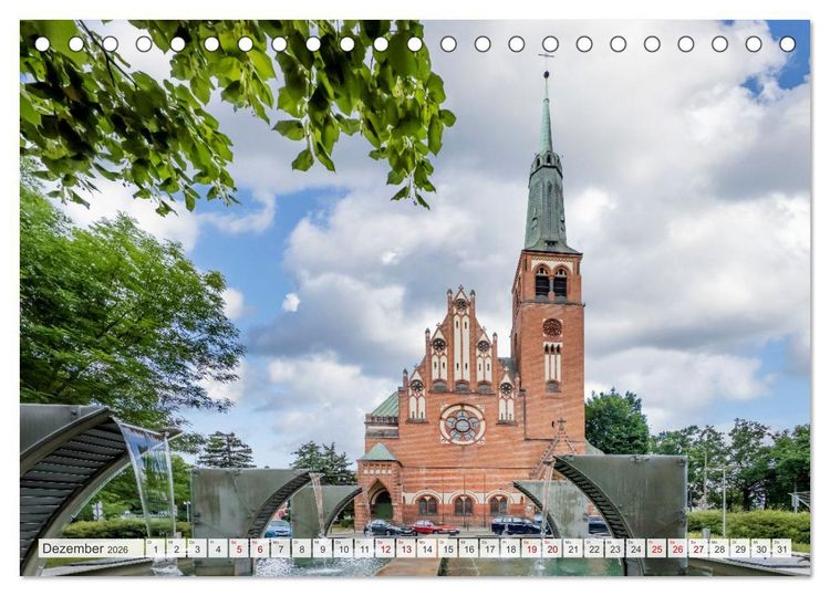 Produktbild: STETTIN Impressionen aus dem Stadtherzen (Tischkalender 2026 DIN A5 quer), CALVENDO Monatskalender