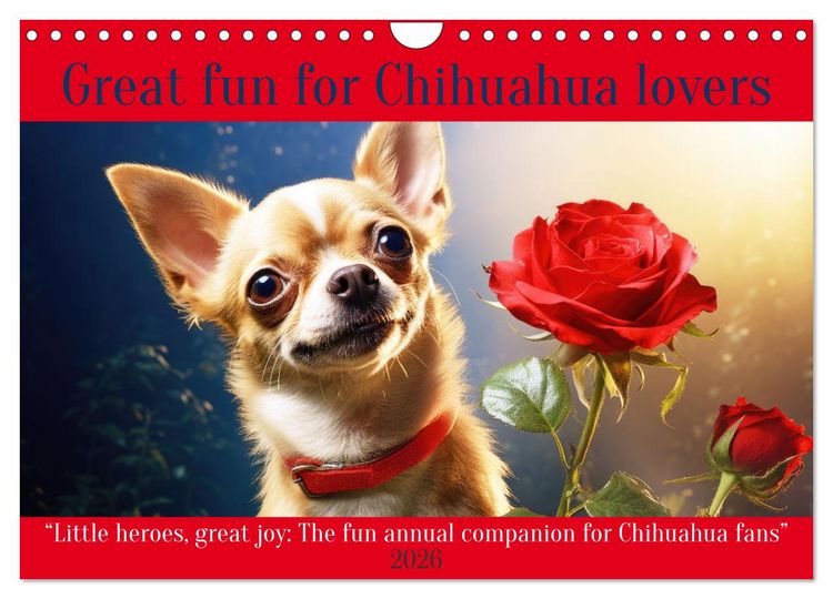 Produktbild: Great fun for Chihuahua lovers (Wall Calendar 2026 DIN A4 landscape), CALVENDO 12 Month Wall Calendar