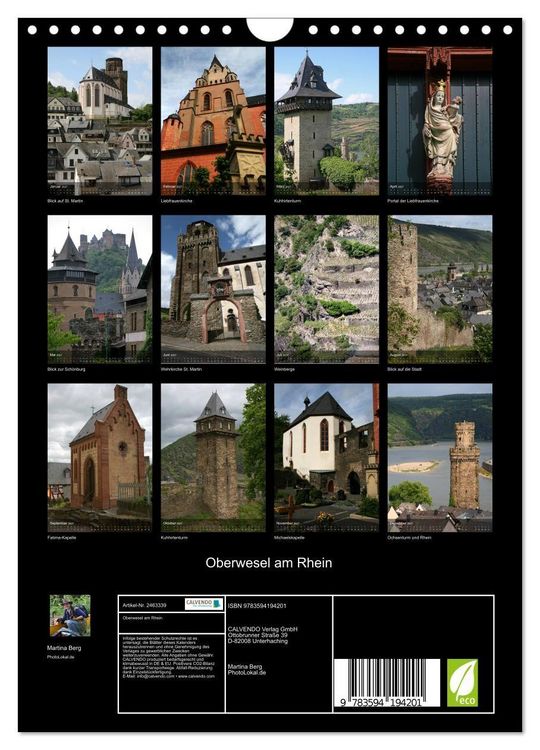 Produktbild: Oberwesel am Rhein (Wandkalender 2027 DIN A4 hoch), CALVENDO Monatskalender