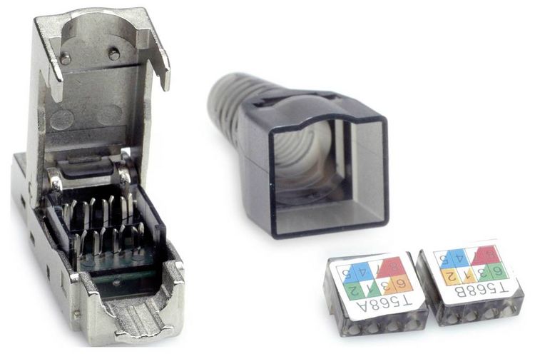 Produktbild: Value 26.99.0373 VALUE feldkonfektionierbarer RJ-45 Stecker Kat.6A (Class EA), STP 26.99.0373 Silber 1 St.