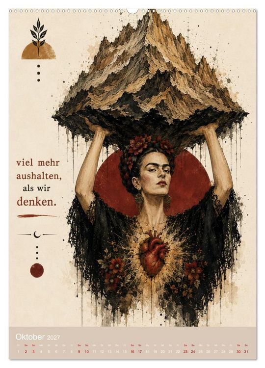 Produktbild: Zwischen Blumen und Dunkelheit (Wandkalender 2027 DIN A2 hoch), CALVENDO Monatskalender