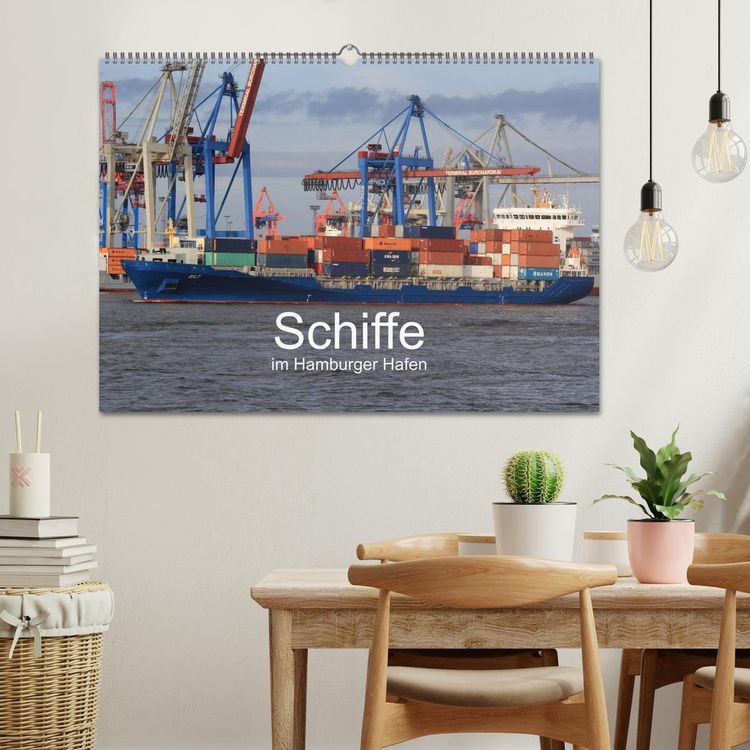 Produktbild: Schiffe im Hamburger Hafen (Wandkalender 2026 DIN A2 quer), CALVENDO Monatskalender