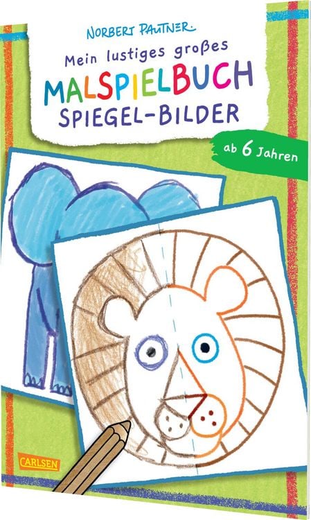 Produktbild: Mein lustiges gro&szlig;es Malspielbuch: Spiegel-Bilder (ab 6 Jahren)