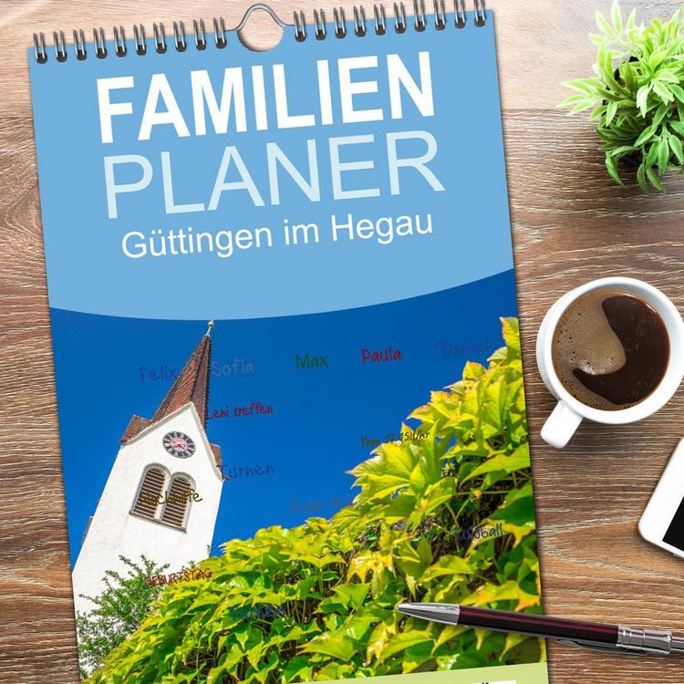 Produktbild: Familienplaner 2026 - G&uuml;ttingen im Hegau mit 5 Spalten (Wandkalender, 21 x 45 cm) CALVENDO