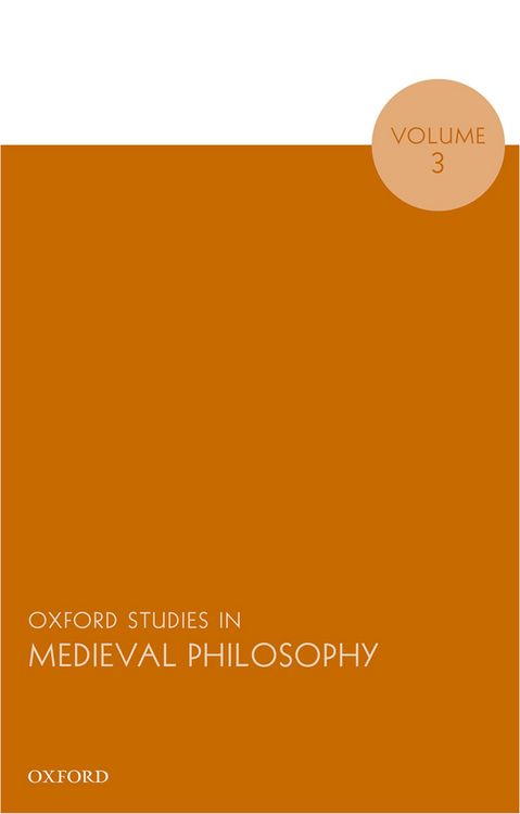 Produktbild: Oxford Studies in Medieval Philosophy, Volume 3