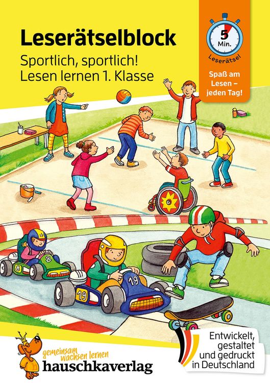 Produktbild: Lese-R&auml;tselblock - Sportlich, sportlich! Lesen lernen 1. Klasse