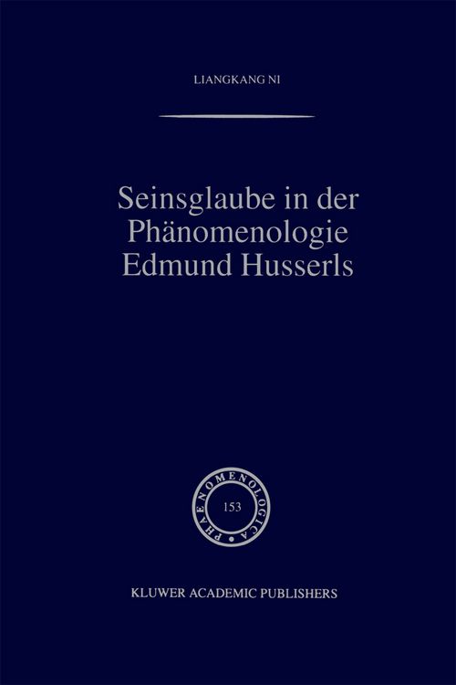 Produktbild: Seinsglaube in der Ph&auml;nomenologie Edmund Husserls
