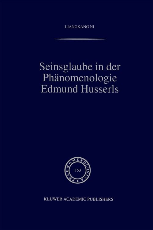 Produktbild: Seinsglaube in der Ph&auml;nomenologie Edmund Husserls
