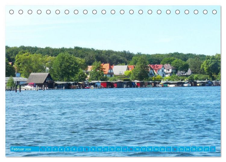 Produktbild: An der Mecklenburgischen Seenplatte Malchow und Waren/M&uuml;ritz (Tischkalender 2026 DIN A5 quer), CALVENDO Monatskalender