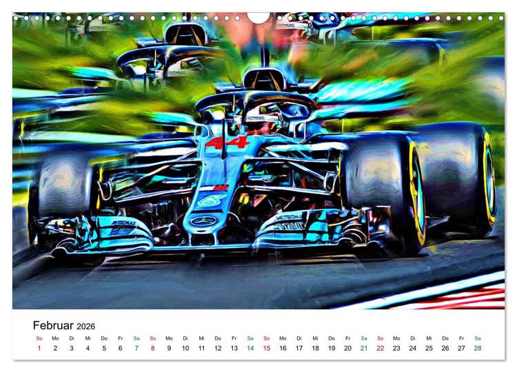 Produktbild: K&ouml;nigsklasse FORMEL 1 (Wandkalender 2026 DIN A3 quer), CALVENDO Monatskalender