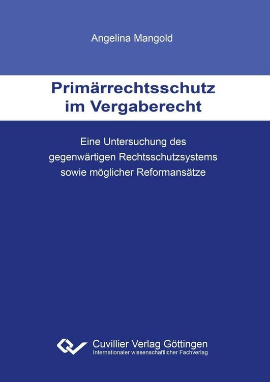 Produktbild: Prim&auml;rrechtsschutz im Vergaberecht