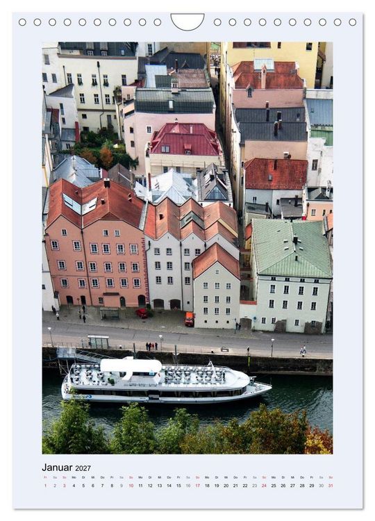 Produktbild: Die Donau von Passau zum Delta (Wandkalender 2027 DIN A4 hoch), CALVENDO Monatskalender