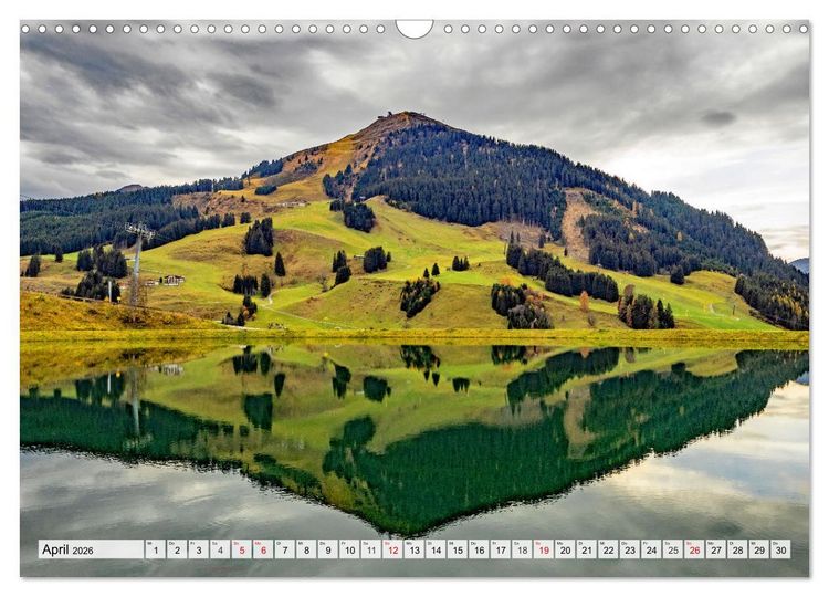 Produktbild: Gr&uuml;&szlig;e aus Hinterglemm (Wandkalender 2026 DIN A3 quer), CALVENDO Monatskalender