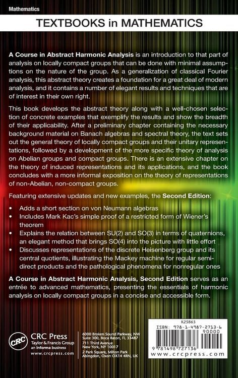 Produktbild: A Course in Abstract Harmonic Analysis