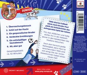 Produktbild: TKKG Junior - Die Fu&szlig;ball-L&uuml;ge, 1 Audio-CD