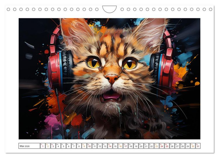Produktbild: Musik Safari (Wandkalender 2026 DIN A4 quer), CALVENDO Monatskalender