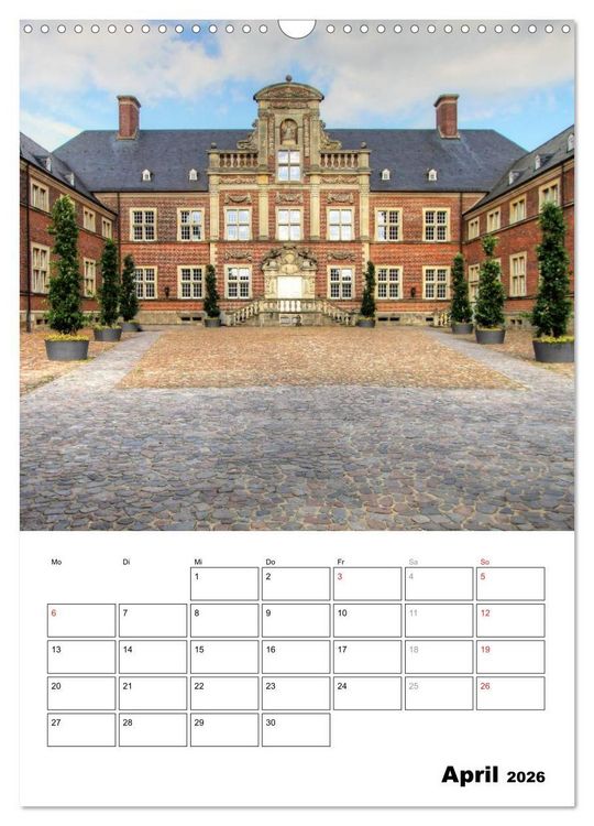 Produktbild: Eindrucksvolle Burgen, malerische Schl&ouml;sser im M&uuml;nsterland (Wandkalender 2026 DIN A3 hoch), CALVENDO Monatskalender