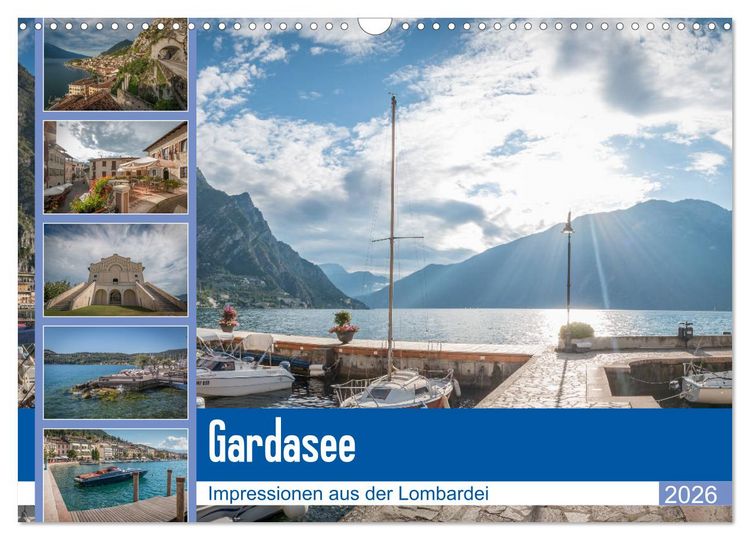 Produktbild: Gardasee - Impressionen aus der Lombardei (Wandkalender 2026 DIN A3 quer), CALVENDO Monatskalender