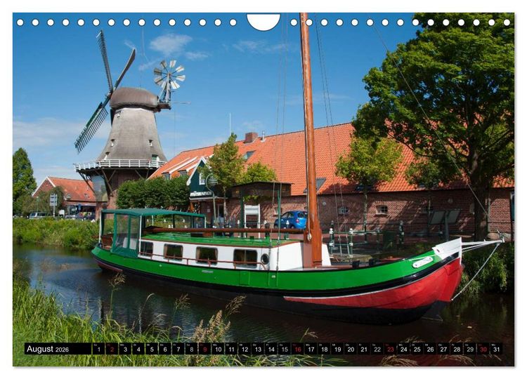 Produktbild: Windm&uuml;hlen in Deutschland (Wandkalender 2026 DIN A4 quer), CALVENDO Monatskalender