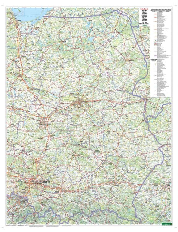 Produktbild: freytag & berndt Stra&szlig;enkarte Polen 1:500.000
