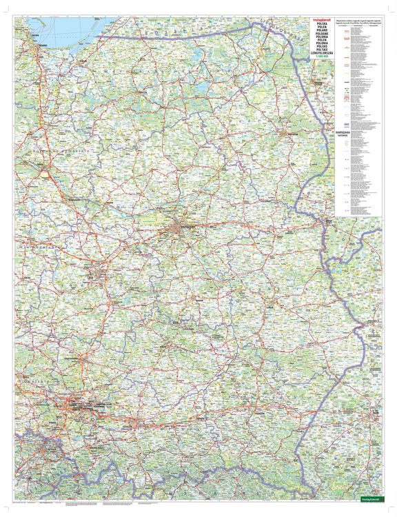 Polen, Straßenkarte 1:500.000, freytag & berndt