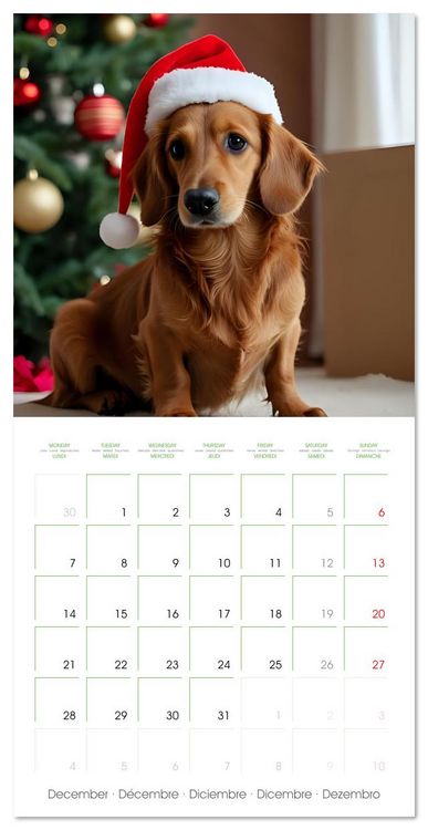 Produktbild: Dachshunds - lovely little dogs (Wall Calendar 2026 12 &times; 12 Inch) CALVENDO 12 Month Wall Calendar