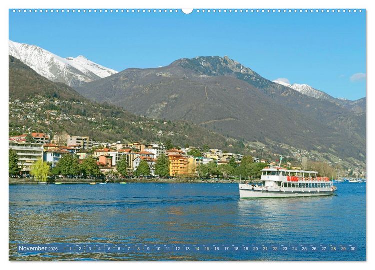 Produktbild: Wunderbares Tessin: Mediterranes Klima und italienisches Flair (Wandkalender 2026 DIN A2 quer), CALVENDO Monatskalender