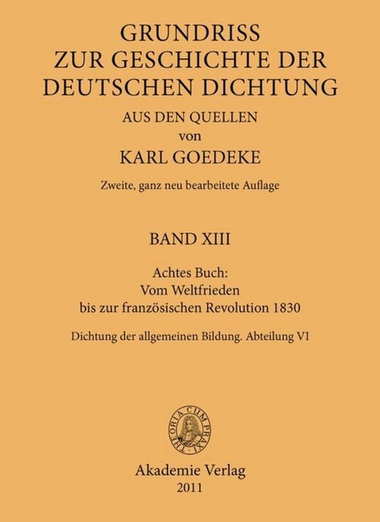 Produktbild: Achtes Buch: Vom Weltfrieden bis zur franz&ouml;sischen Revolution 1830