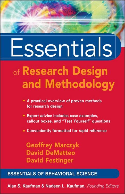 Produktbild: Essentials of Research Design and Methodology